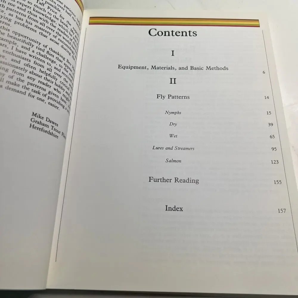 The Flytier's Manual Book by Mike Dawes 1985 Paperback Reference Fly Patterns